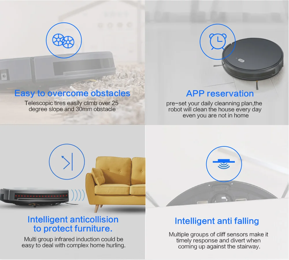NEATSVOR X500 робот пылесос 1800 PA порошковый всасывающий волос домашняя сухая влажная