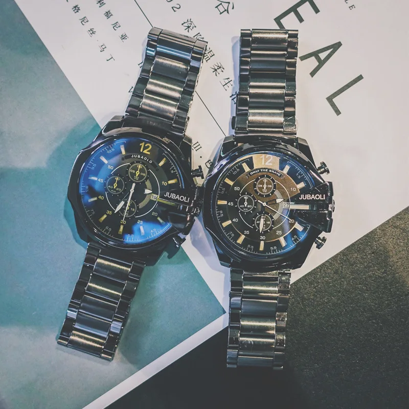 

2019 New Fashion Watch Men Large Dial Super Mechanical Watches Mens Overbearing Special Forces Stainless Steel Quartz Watches