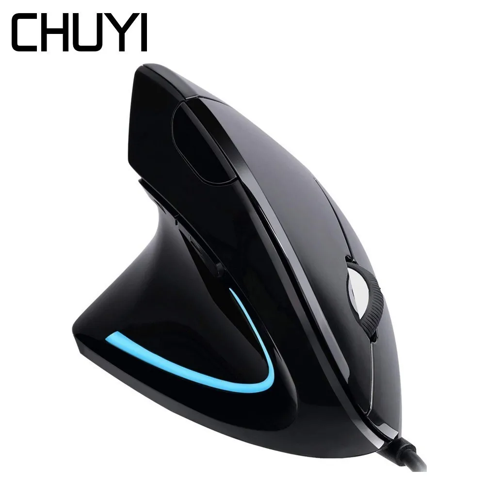 

Wired Left Hand Vertical Mouse Ergonomic Computer Gaming Mice 1600DPI USB Optical Wrist Rest Mause With Mouse Pad For PC Gamer