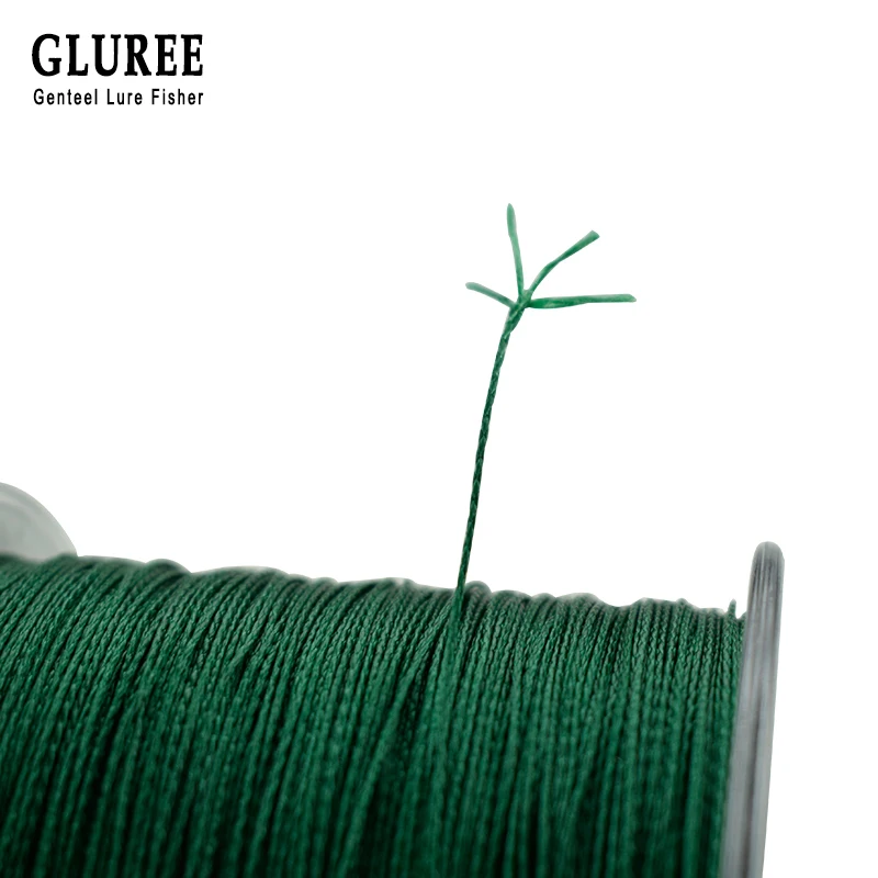 GLUREE Mainline4 подставки PE плетеная рыболовная леска 100м 109 ярдов 100% 8 150LB многонитевая