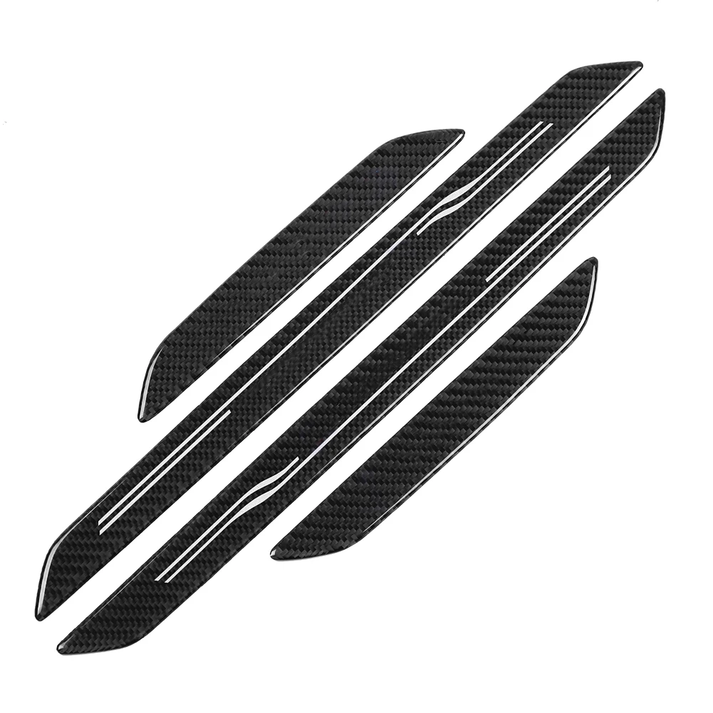 

Door Sill Scuff Plate Guards Carbon Fiber Door Sills Protector Stickers for BMW X5 X6 F15 F16 Easy To Install With Self-adhesive