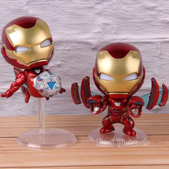 

Iron Man Cosbaby Bobble Head With Light Hot Toys Action Figure Collectible Model Toy Avengers Infinity War Ironman