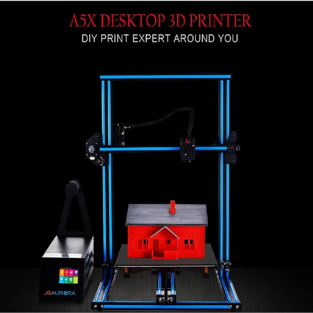 JGAURORA A5X 3D принтеры 320x320x350 мм 2 8 Сенсорный экран 3d печатная машина|3D принтеры| |