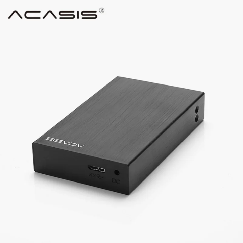 Acasis Dt-S2 алюминиевый корпус для жесткого диска Usb3.0 2,5 дюйма 2 пластины Sata жесткий диск коробка 5 Гбит/с Внешний Hdd док-станция Поддержка Raid