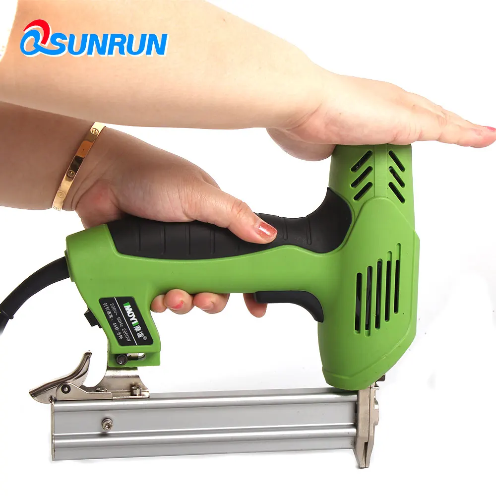 QSUNRUN 220 V 1800 W F30 ногтей Электрический прямые гвоздей устройства Деревообработка