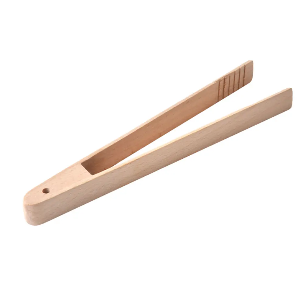 1PC Wooden Toaster Kitchen Tongs Kitchen Tongs For Cooking Toast Bread