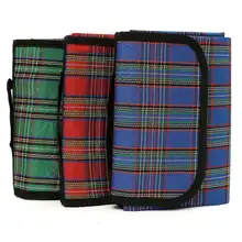 150x100 см складной походный коврик для пляжного пикника, водонепроницаемый спальный походный коврик, влагонепроницаемое Клетчатое одеяло