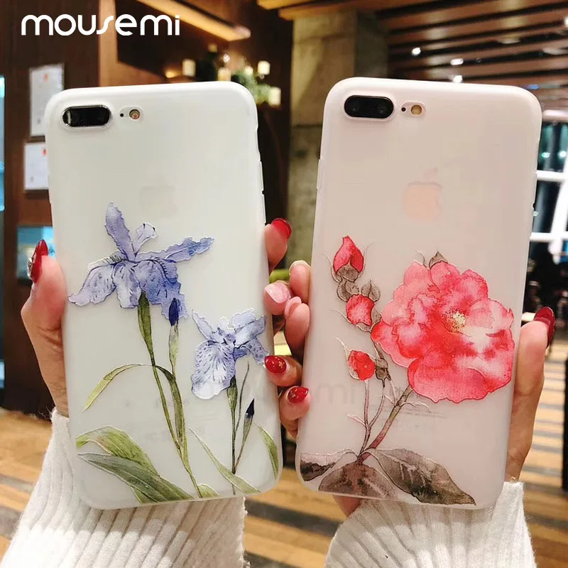 MOUSEMI Luxury Phone Case For iPhone XR Case Silicone Cute Shockproof For iPhone 5S Case 3D Matte For iPhone 6 7 8 Plus X XS MAX
