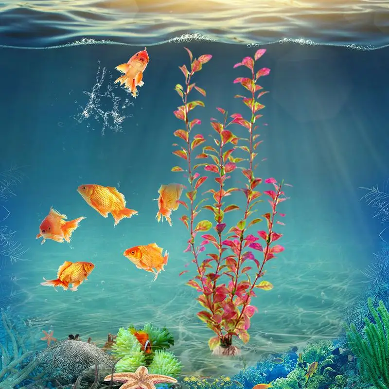 

Artificial Plastic Water Grass Fish Tank Landscape Plant Ornament Fish Tank Aquarium Decor CA02