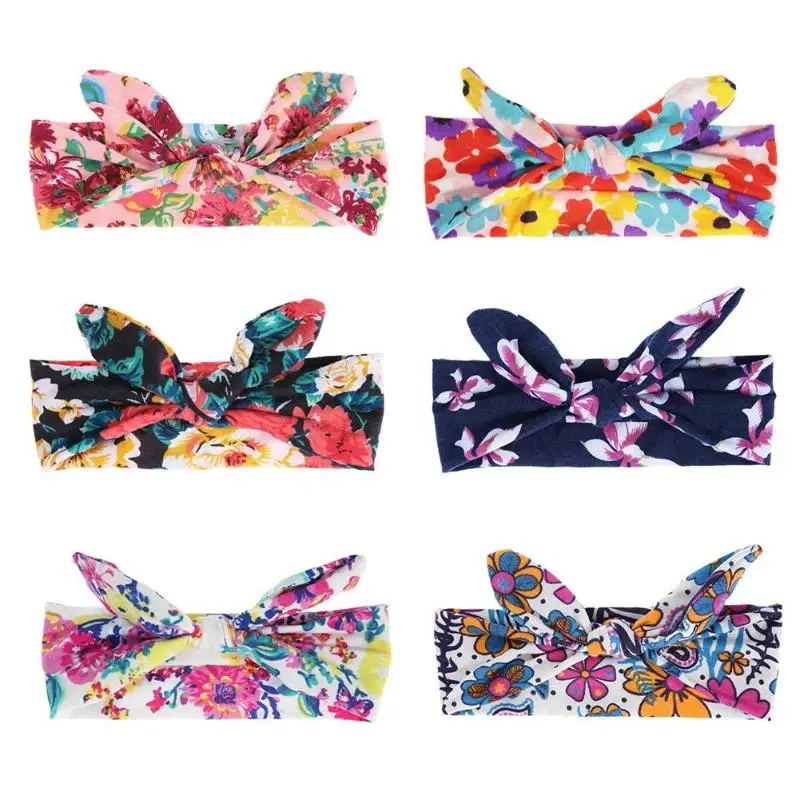 New 6 Style Colorful Boho Newborn Toddler Headband Ribbon Elastic Baby Floral Print Headdress Kids Hair Band Girl Bow Knot Cross New 6 Style Colorful Boho Newborn Toddler Headband Ribbon Elastic Baby Floral Print Headdress Kids Hair Band Girl Bow Knot Cross