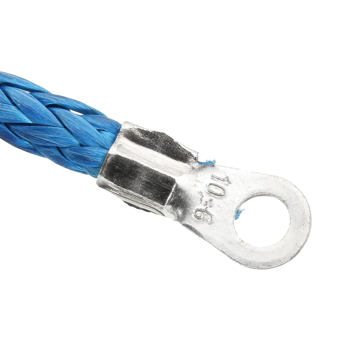 جديد 5 MM x 15 M 7700LBs الاصطناعية ونش خط كابل حبل مع غمد ATV UTV الأزرق