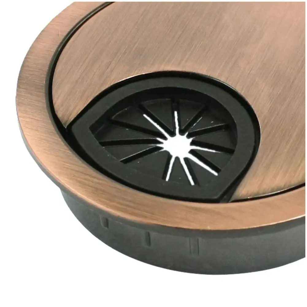 Promotion! Metal 53mm Dia Computer Desk Table Counter Top Wire Grommet Copper Tone Promotion! Metal 53mm Dia Computer Desk Table Counter Top Wire Grommet Copper Tone