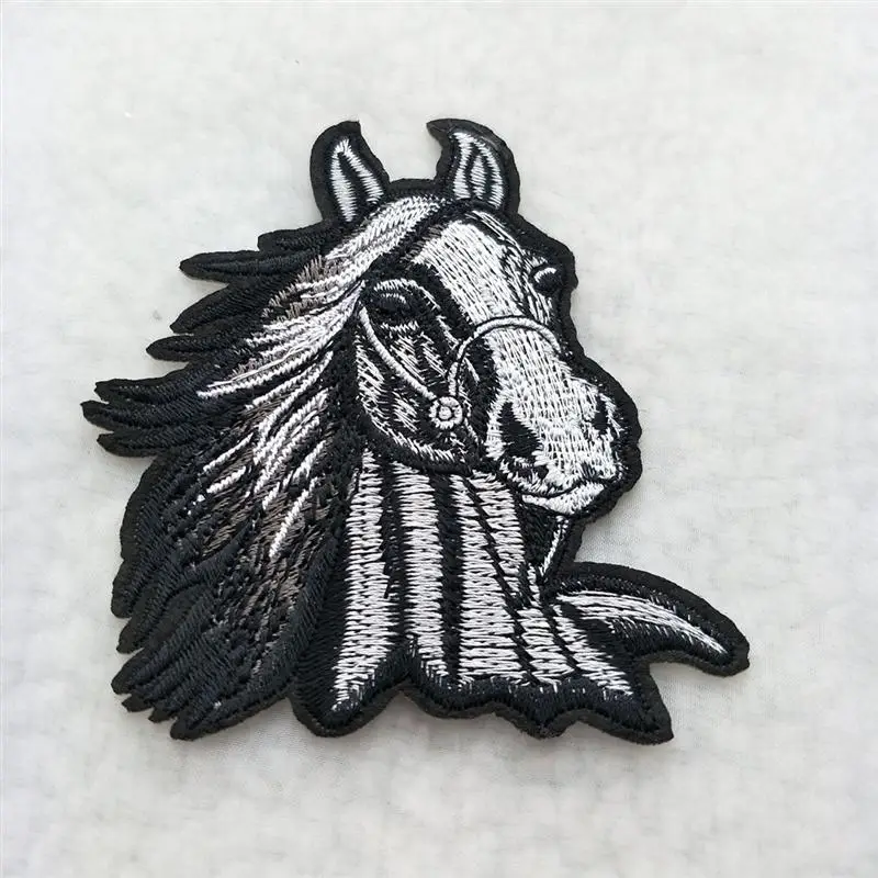 

Horse Cephalosome Cloth Stickers Horse Horse Embroidery Back Glue Patch Stickers