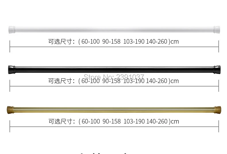 Телескопическая штанга в скандинавском стиле, прямая Золотая занавеска для душа, карбоновая сталь, занавески для душа, рельсы для ванной комнаты