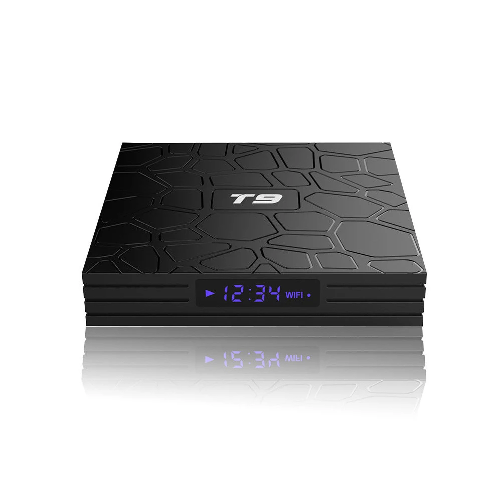 

Built-in Wifi High Performance GPU High Definition Player Android 8.1 TV Box T9 4GB RAM 32GB ROM Quad Core Wifi 4K Media