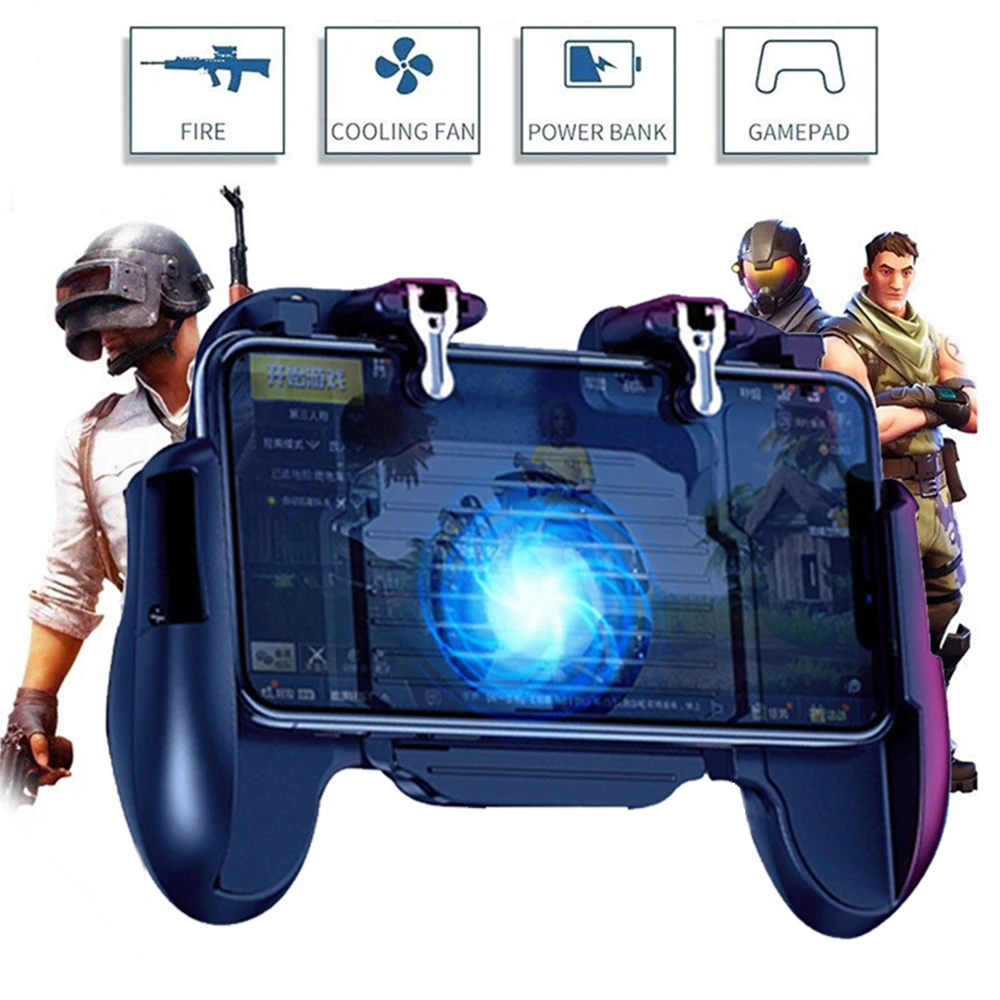 Pubg Controller L1R1 Shoote Pubg Gamepad Mobile Game Controller Boy Trigger Control Joystick For IPhone Android With Fan