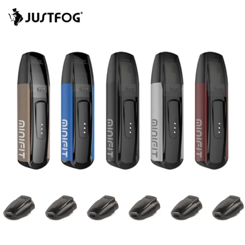 

JUSTFOG Minifit Vape Pen Kit Built-in 370mAh Battery With Minifit Pod Kit 1.6ohm Coil Mini Vape Pen E cigarette Kit 1.5ml Tank