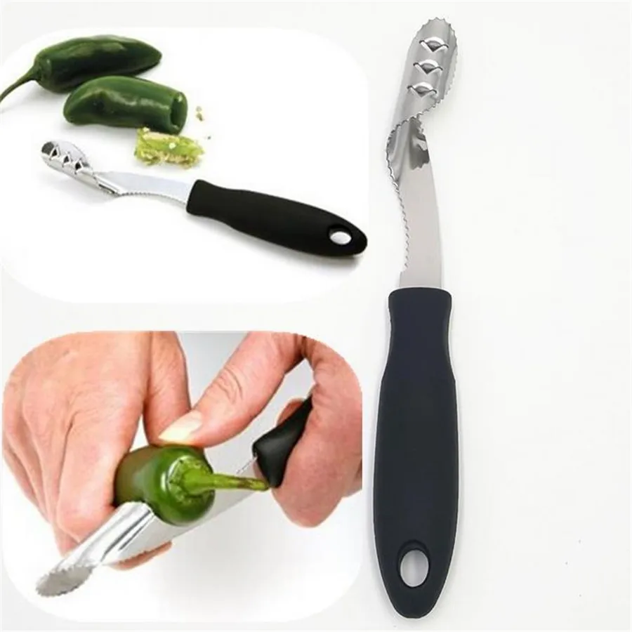 Нержавеющая сталь барбекю Чили нож для удаления сердцевины у перца Jalapeno Corer нож для удаления сердцевины у перца Кухня кухонная утварь
