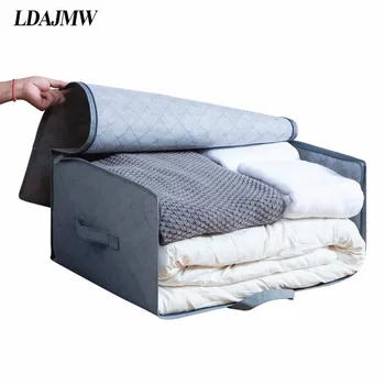 

LDAJMW Quilt Storage Bag Collapsible Plus Size Comforter Container Home Organizer Washable Clothes Storing Dustproof Bags