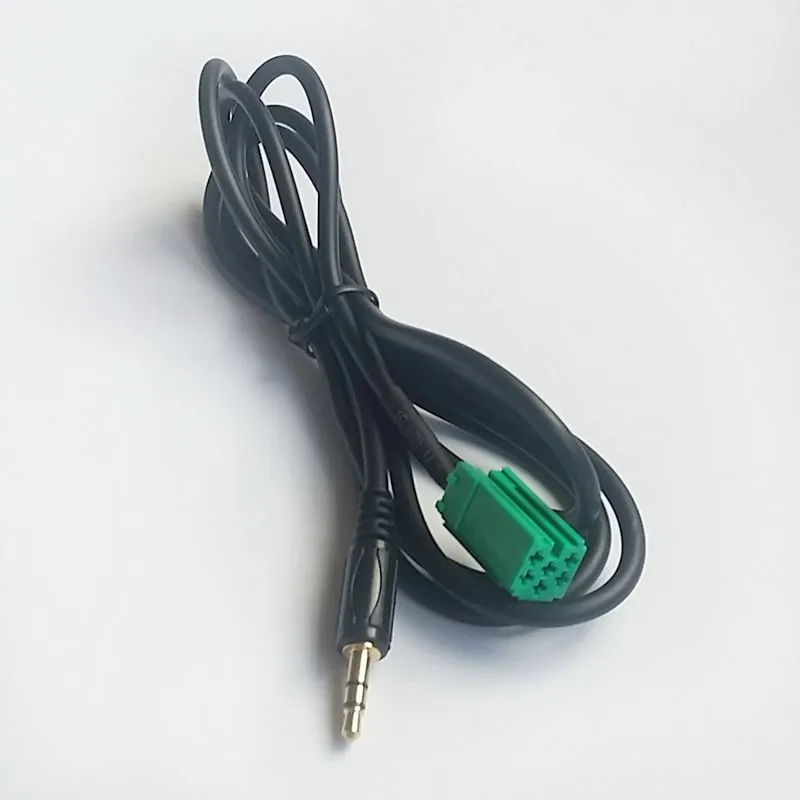 

Car MINI ISO 6Pin 3.5mm AUX CD Stereo Audio Line Input Cable For Renault Clio Megane 2005 2006 2007 2008 2009 2010 2011