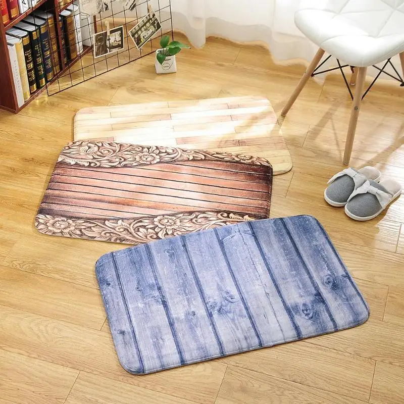 Простой фланелевый ковер коврик для двери в спальню, на кухню коврик для ванной нескользящий коврик
