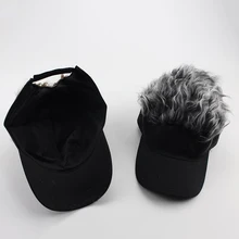 Модные уличные спортивные солнцезащитные шляпы унисекс креативный парик бейсбольная шляпа популярный козырек для бега Кепка Регулируемая Кепка Прямая поставка