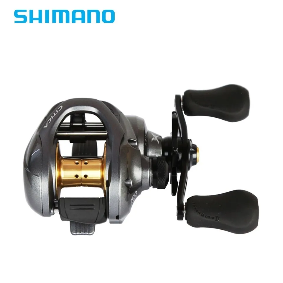 أحدث Shimano الأصلي Citica 200HG 201HG الحق مقبض اليسار مقبض الصب بكرة الانظار الصيد بكرة الطعم الصب