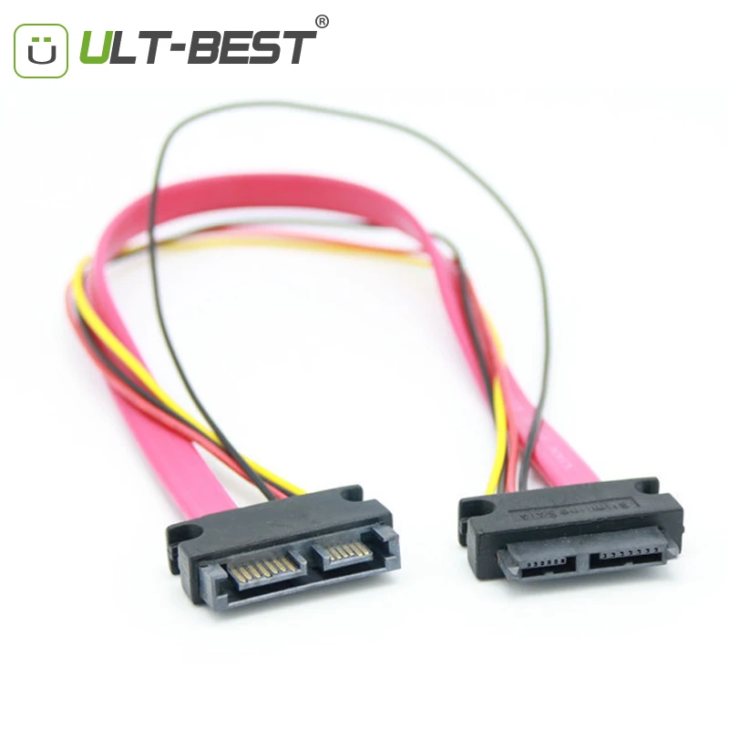 Ультратонкий Удлинительный кабель для SATA 13pin Male Slimline 7 + 6 Female тонкий DVD +/ RW привод 30
