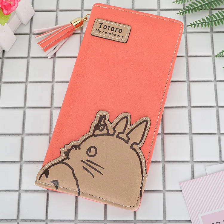 

Hot Miyazaki Anime Chinchilla Female Long Wallet Zipper Multi-Card Hand Clutch Bag Wallet Multi-Function Wallet