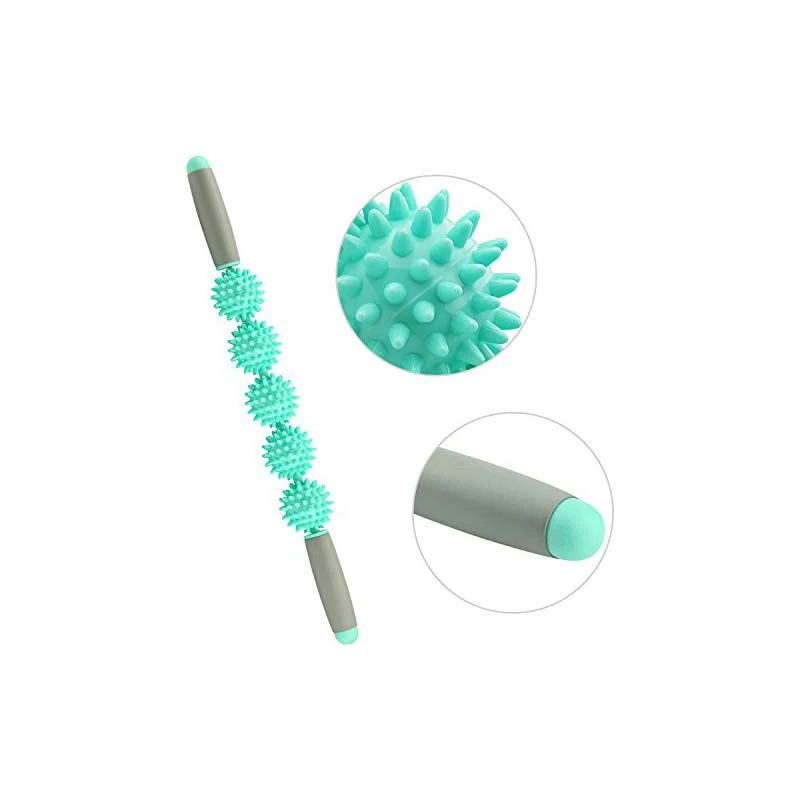 Hot Sale 5 Spiky Point Massage Stick Gym Yoga Pilates Fascia Body Relieve Hand Feet Neck Muscle Pain Massage Relax Slimming Tool