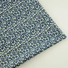 Прекрасные цветы Дизайн ситец синий Ткань для Костюмы Ткань Жир Квартал Вышивание telas Tecido ткани Начинающий Практика см