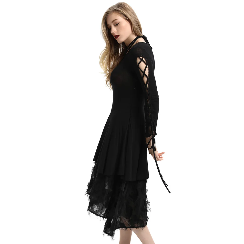 long black witchy dress