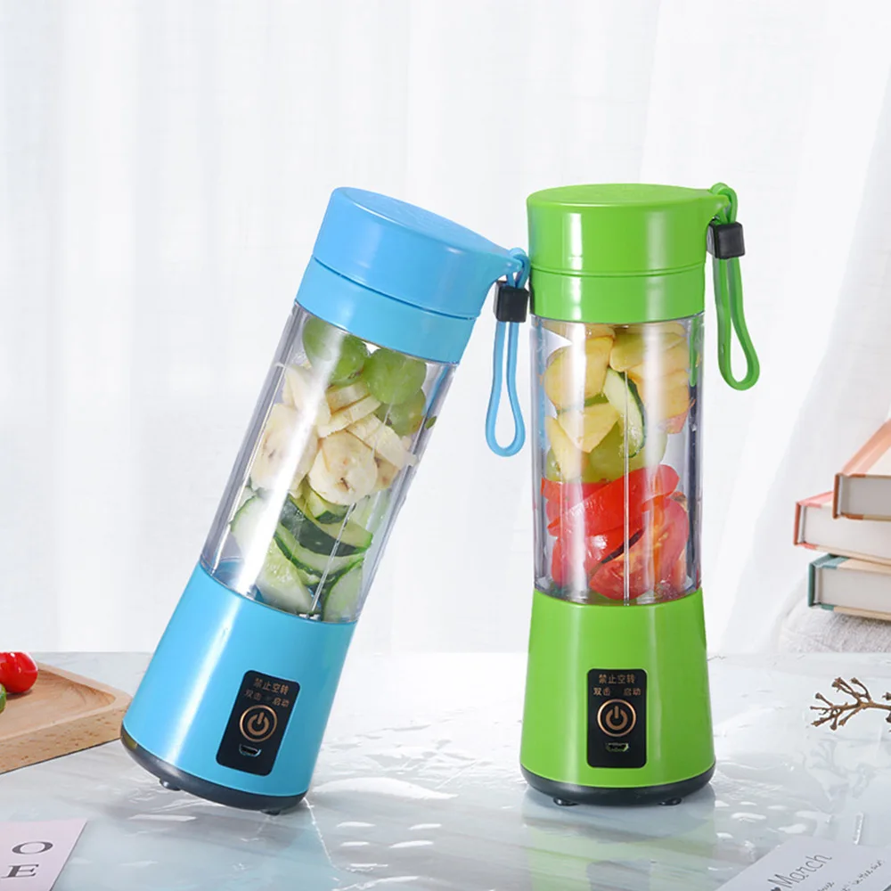 

New Portable Rechargeable Juicer Multi-Function Electric USB 6-Leaf Blade Fruit Juicer Machine Juice Cup Household Travel Use