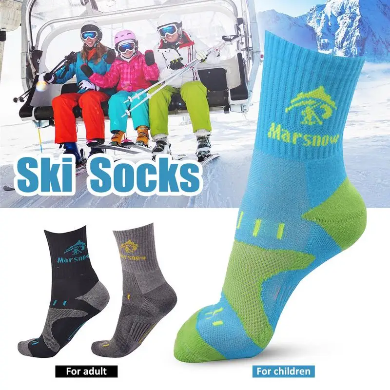 Parent Child Winter Thick Warm Socks Outdoor Camping Hiking Ski Socks