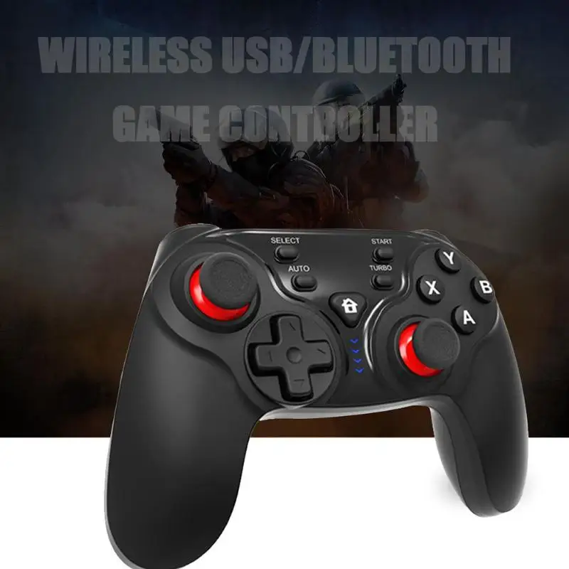 TI-465 Wireless Bluetooth Game Controller Gamepad Joystick for Android iPhone PS Tablet PC with Removable Phone Holder Bracket |