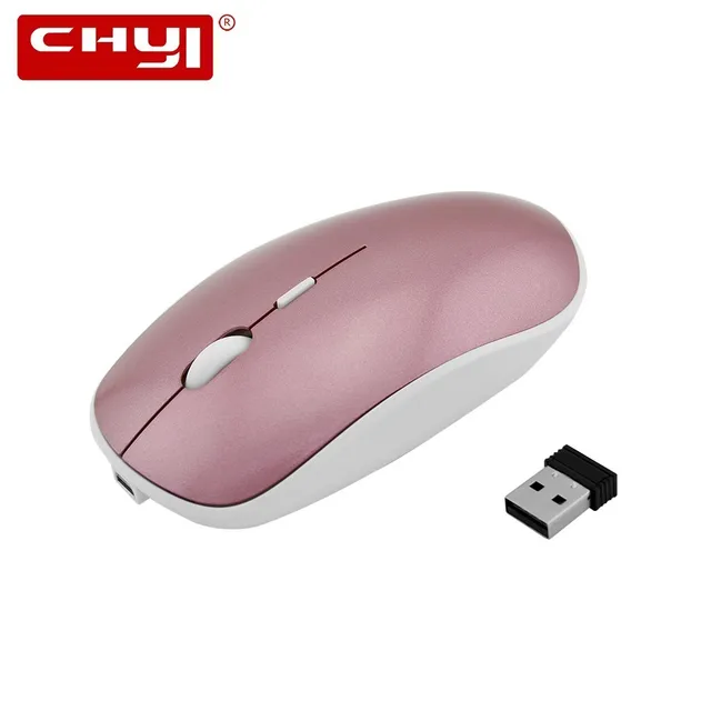 Best Offers CHYI Wireless Silent Mouse Slim Rechargeable Optical Computer Mause 800/1200/1600 DPI Gaming Mice With Mouse Pad For PC Laptop