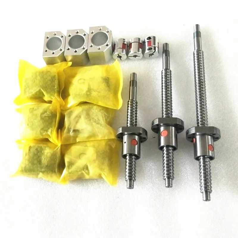 4 шариковых винта SFU1605 500/1000/1600/1600 мм + 6 линейных railsSBR16 500/100/1600 комплекты 4BK/BF12 гайки
