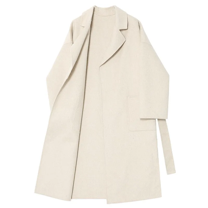 Manches eam Khaki De black Longues Longue Hiver Femmes Couleurs Parkas 4 2019 Jl759 Laine Manteau Marée Taille Printemps Nouveau grass Mode Green Lâche Revers Grande white Chaud XwxX6Bn