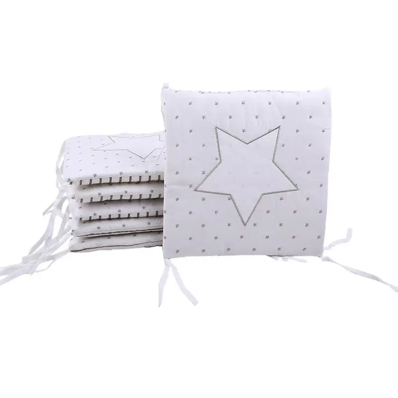 6PCS New High Quality Flexible Combination Star Bed Bumper Comfortable Protect The Baby Easy To Use Baby Bumpers In The Crib