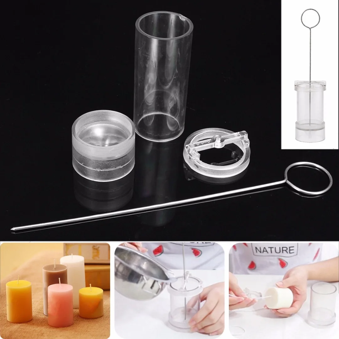 

DIY 1pc Candle Mold Round Acrylic Mould Candle Making Craft Stencil Handmade
