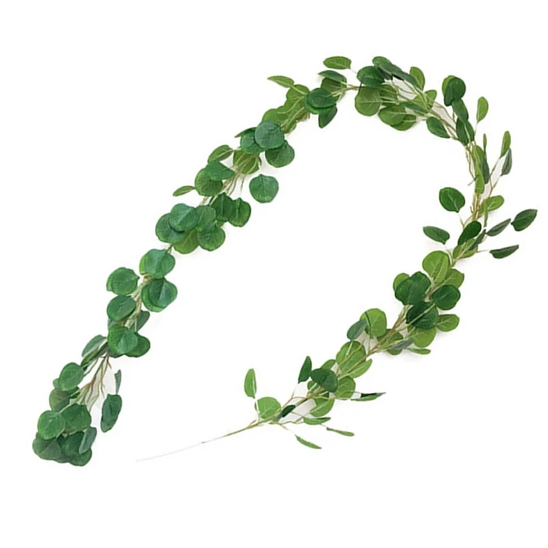 2M искусственный эвкалипт листья искусственная Виноградная лоза зелени венок для свадьбы праздника украшение домашний декор для стола