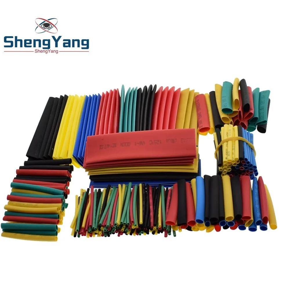 

328pcs Heat Shrink Tubing Insulation Shrinkable Tube Assortment 2:1 Heat Shrink Tubing Colorful Wrap Wire Cable Sleeve DIY Kit