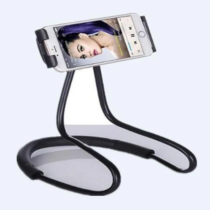 

Universal Lazy Neck Hanging Holder Tablet Mobile Phone Holder Clip Tablet Pad Neck Stand Support Snake-like Flexible