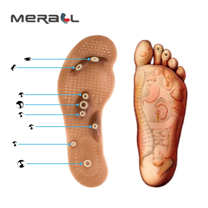 Foot Massager Magnetic Acupuncture Point Shoe Pads Slimming Physical Therapy Relaxation Relieve Fatigue Health Stimulator Device