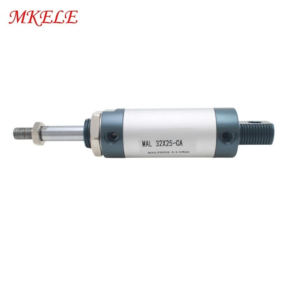 

Aluminum Alloy Cylinder Fishtailing Shape Cylinders Pneumatic Air Cylinder 32mm Bore 25 Stroke Double Acting Type MAL32-25-CA