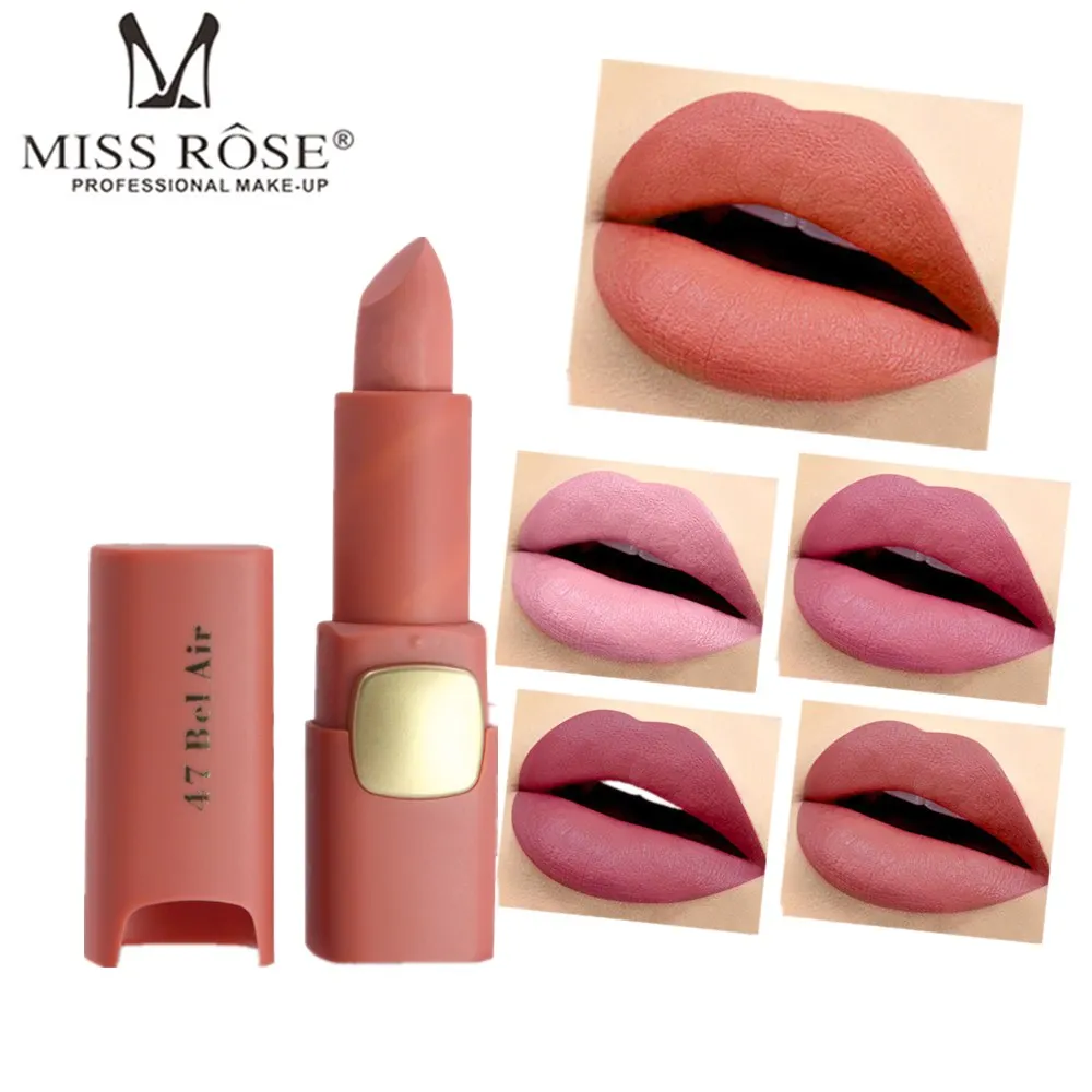 Матовая губная помада MISS ROSE 1 шт. стойкая водостойкая бархатная Женская Косметика