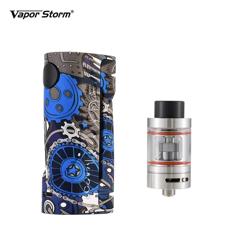 Vapor Storm ECO Bypass Box Mod Bodhi танк электронная сигарета комплект Макс 90 Вт граффити Vape