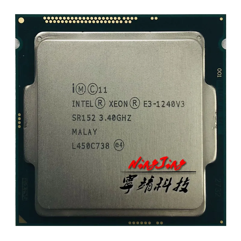 Intel Xeon E3-1240 v3 E3 1240v3 E3 1240 v3 3,4 GHz четырехъядерный Восьмиядерный процессор 8M 80W LGA 1150