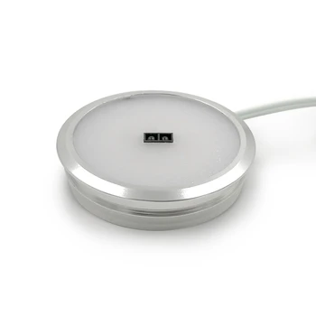 

1pcs ultra thin round led cabinet light smart shape with hand sweep sensor+1pcs adapter