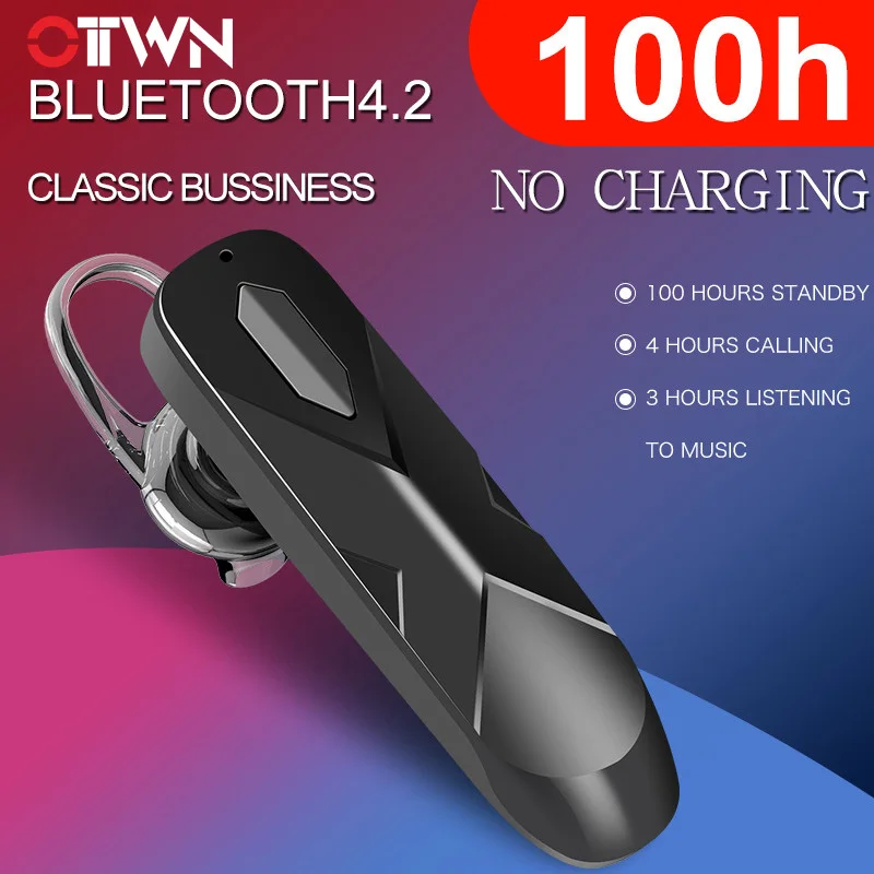Ottwn ушной крючок мини беспроводная bluetooth гарнитура стерео автомобильный